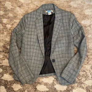 Plaid h&m blazer